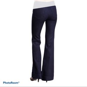 J Brand mid rise wide leg cuff jeans